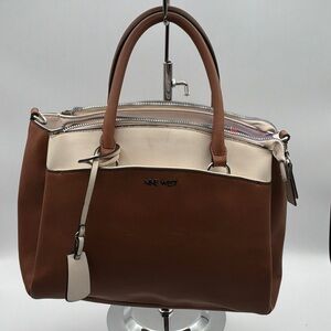 Nine West Tan and Cream Satchel
